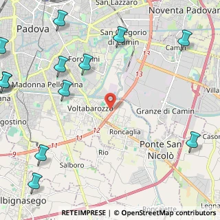 Mappa Via Norbiato Antonio, 35020 Ponte San Nicolò PD, Italia (3.3925)