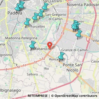 Mappa Via Norbiato Antonio, 35020 Ponte San Nicolò PD, Italia (2.89846)