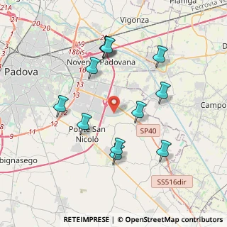Mappa Via Emilia e Romagna, 35020 Saonara PD, Italia (3.80333)