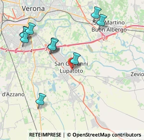 Mappa Via IV Novembre, 37057 San Giovanni Lupatoto VR, Italia (4.45091)
