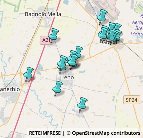 Mappa Via Umberto Nobile, 25024 Leno BS, Italia (3.41778)