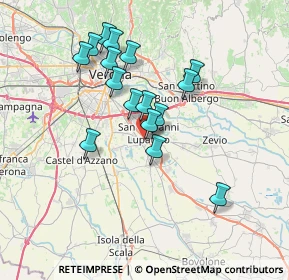 Mappa Viale Olimpia, 37057 San Giovanni Lupatoto VR, Italia (6.29125)