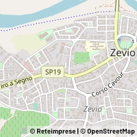Mapa Zevio