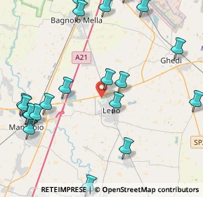 Mappa Via Ottone Rosai, 25024 Leno BS, Italia (5.38)