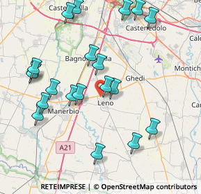 Mappa Via Ottone Rosai, 25024 Leno BS, Italia (8.768)