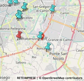 Mappa Via Piave, 35020 Ponte San Nicolò PD, Italia (2.73364)