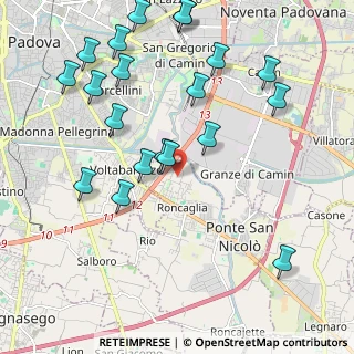 Mappa Via Piave, 35020 Ponte San Nicolò PD, Italia (2.4005)