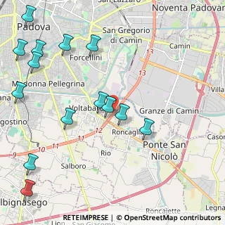 Mappa Corso Esperanto, 35020 Ponte San Nicolò PD, Italia (2.75429)