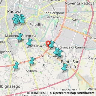 Mappa Corso Esperanto, 35020 Ponte San Nicolò PD, Italia (2.55357)