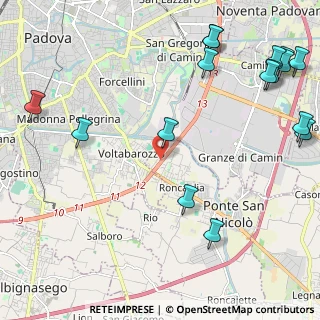 Mappa Corso Esperanto, 35020 Ponte San Nicolò PD, Italia (3.055)