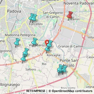 Mappa Corso Esperanto, 35020 Ponte San Nicolò PD, Italia (2.23333)