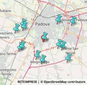 Mappa Via R. Serra, 35125 Padova PD, Italia (4.00615)