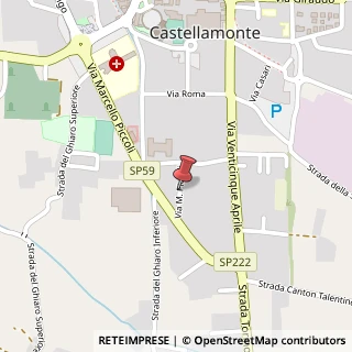 Mappa Via Piccoli, 23/2, 10081 Castellamonte, Torino (Piemonte)