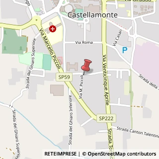 Mappa Via M. Piccoli, 25, 10081 Castellamonte, Torino (Piemonte)