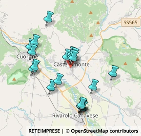 Mappa Via Medaglia D'Oro Piccoli M., 10081 Castellamonte TO, Italia (3.572)