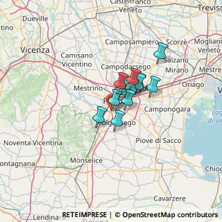 Mappa Via Armistizio, 35142 Padova PD, Italia (7.7425)
