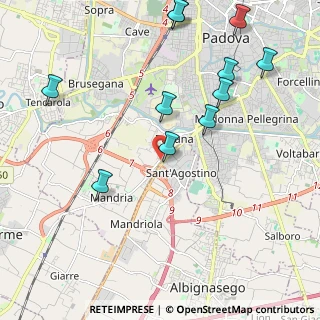 Mappa Via Armistizio, 35142 Padova PD, Italia (2.43182)