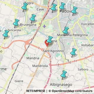 Mappa Via Armistizio, 35142 Padova PD, Italia (2.89636)