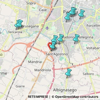 Mappa Via Armistizio, 35142 Padova PD, Italia (2.20167)