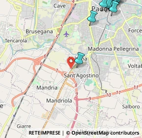 Mappa Via Armistizio, 35142 Padova PD, Italia (3.48417)