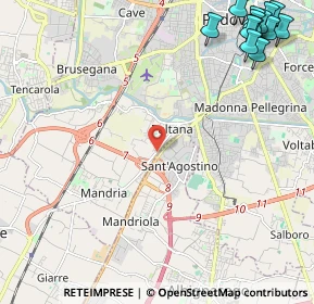 Mappa Via Armistizio, 35142 Padova PD, Italia (3.49308)