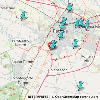 Mappa Via Armistizio, 35142 Padova PD, Italia (4.70083)