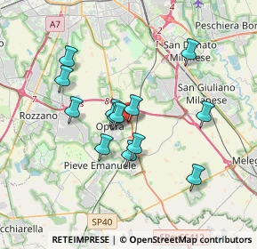 Mappa Via Eugenio Montale, 20073 Opera MI, Italia (2.99385)