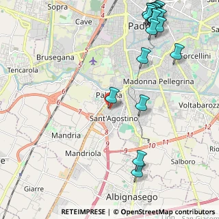 Mappa Via Giuseppe Verga, 35020 Albignasego PD, Italia (3.092)