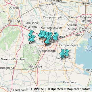 Mappa Via Giuseppe Verga, 35020 Albignasego PD, Italia (7.985)