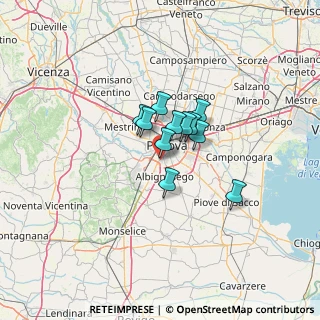 Mappa Via Giuseppe Verga, 35020 Albignasego PD, Italia (7.47273)