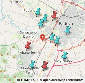 Mappa Via Carnia, 35142 Padova PD, Italia (3.96333)