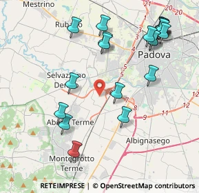 Mappa Via Carnia, 35142 Padova PD, Italia (4.7165)