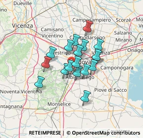 Mappa Via Carnia, 35142 Padova PD, Italia (9.05333)