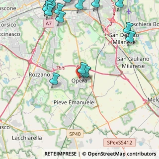 Mappa Via Papa Giovanni XXIII, 20090 Opera MI, Italia (6.304)