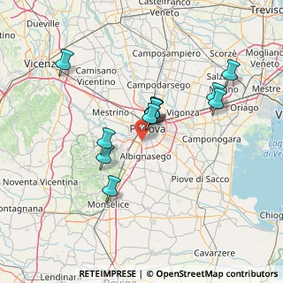 Mappa Via Giovanni Verga, 35020 Albignasego PD, Italia (12.88636)