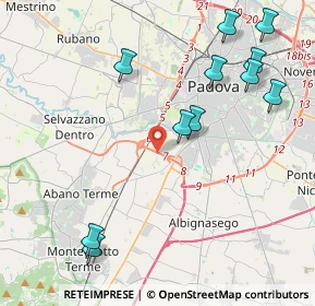 Mappa Corso Boston, 35142 Padova PD, Italia (4.88636)