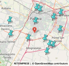 Mappa Via Vincenzo Monti, 35125 Padova PD, Italia (4.73615)