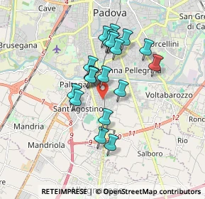 Mappa Via Vincenzo Monti, 35125 Padova PD, Italia (1.429)