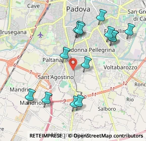 Mappa Via Vincenzo Monti, 35125 Padova PD, Italia (2.11429)