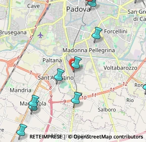 Mappa Via Vincenzo Monti, 35125 Padova PD, Italia (2.88455)