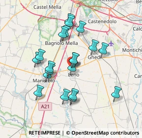 Mappa SP668, 25024 Leno BS, Italia (6.4575)