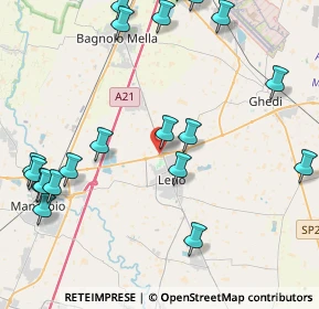 Mappa SP668, 25024 Leno BS, Italia (5.3675)