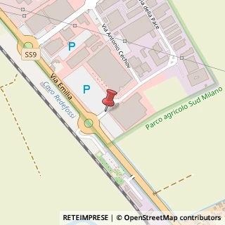 Mappa Via della Pace,  45, 20098 San Giuliano Milanese, Milano (Lombardia)