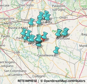 Mappa Via Risorgimento, 26010 Offanengo CR, Italia (10.787)