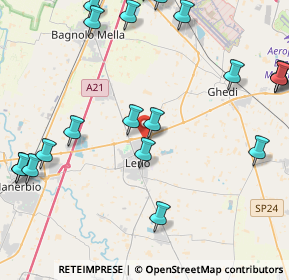 Mappa Via Fernando Magellano, 25024 Leno BS, Italia (5.6065)