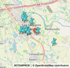 Mappa Via Firenze, 37057 San Giovanni Lupatoto VR, Italia (1.4)