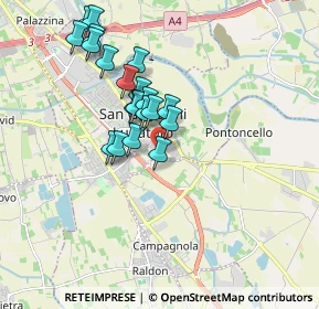 Mappa Via Firenze, 37057 San Giovanni Lupatoto VR, Italia (1.5815)