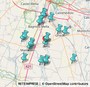 Mappa Quartiere Ippodromo, 25024 Leno BS, Italia (6.487)