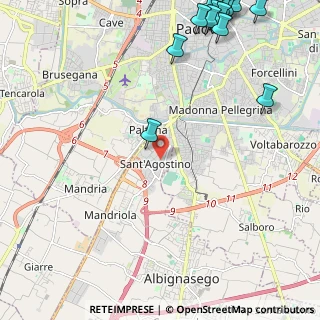 Mappa Via Giorgione, 35020 Sant'Agostino PD, Italia (3.43786)