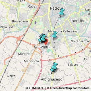 Mappa Via Giorgione, 35020 Albignasego PD, Italia (1.25583)